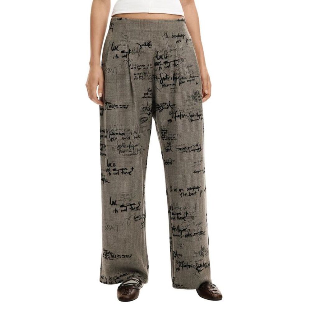 Desigual Gray Polyester Casual Women's Pants